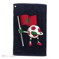 Morocco Soccer Jersey Moroccan Flag Football Dab Funny Golf Towel thumb 0