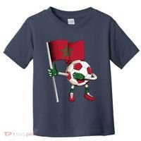 Morocco Soccer Jersey Moroccan Flag Football Dab Funny Toddler T-Shirt thumb 0
