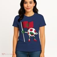 Morocco Soccer Jersey Moroccan Flag Football Dab Funny Women's T-Shirt thumb 4