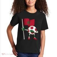 Morocco Soccer Jersey Moroccan Flag Football Dab Funny Kids T-Shirt thumb 2
