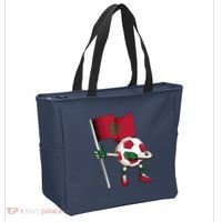 Morocco Soccer Jersey Moroccan Flag Football Dab Funny Tote Bag thumb 2