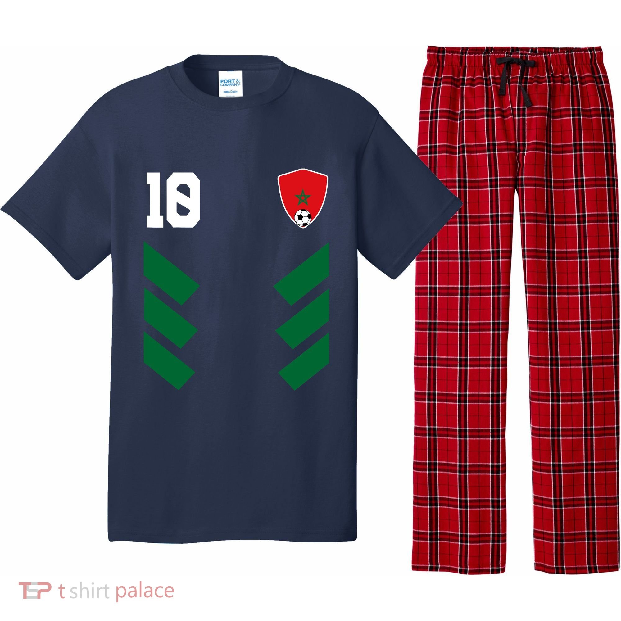 Morocco Soccer Jersey Morocco Football Moroccan Pajama Set