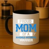 Mom Support Juvenile Arthritis Awareness Appreciation Funny Gift Cool Gift Coffee Mug thumb 4
