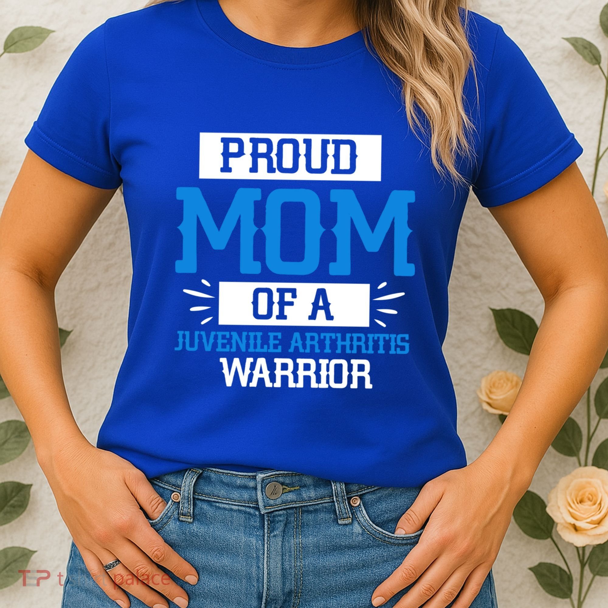 Mom Support Juvenile Arthritis Awareness Appreciation Funny Gift Cool Gift Women's T-Shirt