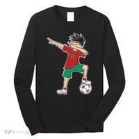 Morocco Soccer Jersey Dabbing Boy National Flag Long Sleeve Shirt thumb 0