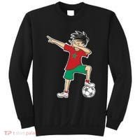 Morocco Soccer Jersey Dabbing Boy National Flag Sweatshirt thumb 0