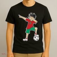 Morocco Soccer Jersey Dabbing Boy National Flag T-Shirt thumb 3