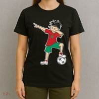 Morocco Soccer Jersey Dabbing Boy National Flag T-Shirt thumb 4