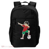 Morocco Soccer Jersey Dabbing Boy National Flag Backpack thumb 0
