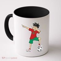 Morocco Soccer Jersey Dabbing Boy National Flag Coffee Mug thumb 0