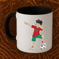 Morocco Soccer Jersey Dabbing Boy National Flag Coffee Mug thumb 2