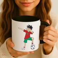 Morocco Soccer Jersey Dabbing Boy National Flag Coffee Mug thumb 3