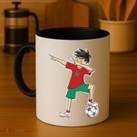 Morocco Soccer Jersey Dabbing Boy National Flag Coffee Mug thumb 4