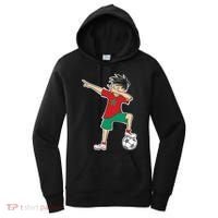 Morocco Soccer Jersey Dabbing Boy National Flag Women's Hoodie thumb 0