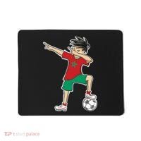 Morocco Soccer Jersey Dabbing Boy National Flag Mousepad thumb 0