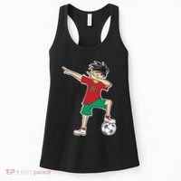 Morocco Soccer Jersey Dabbing Boy National Flag Women's Tank Top thumb 0