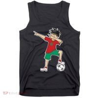 Morocco Soccer Jersey Dabbing Boy National Flag Tank Top thumb 0