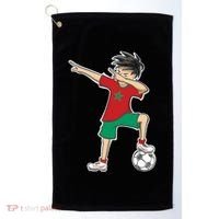 Morocco Soccer Jersey Dabbing Boy National Flag Golf Towel thumb 0