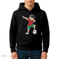 Morocco Soccer Jersey Dabbing Boy National Flag Kids Hoodie thumb 4