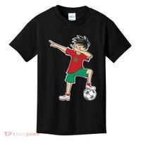 Morocco Soccer Jersey Dabbing Boy National Flag Kids T-Shirt thumb 0