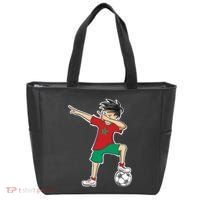 Morocco Soccer Jersey Dabbing Boy National Flag Tote Bag thumb 0