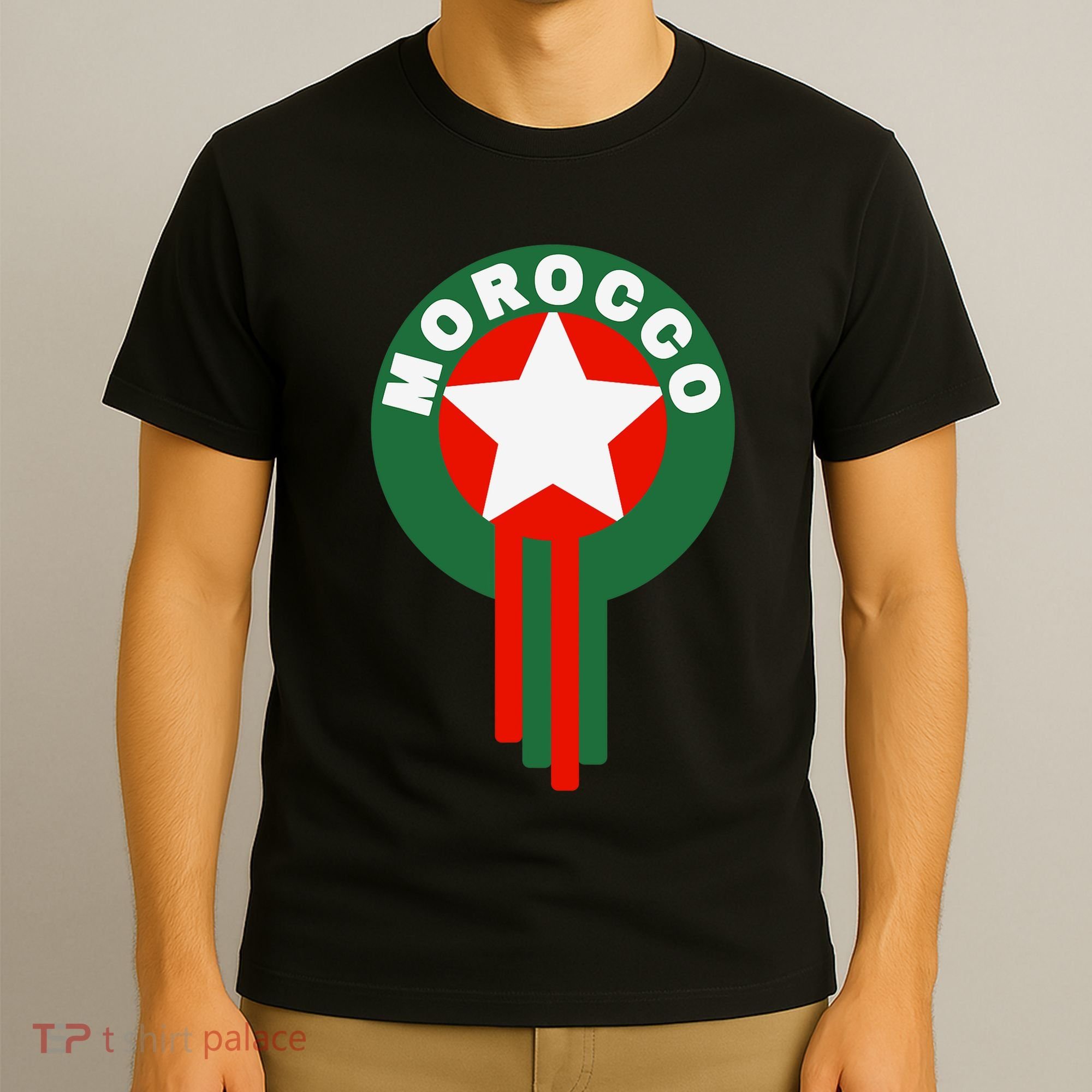 Morocco Soccer Jersey Gift Morocco Football Fans T-Shirt