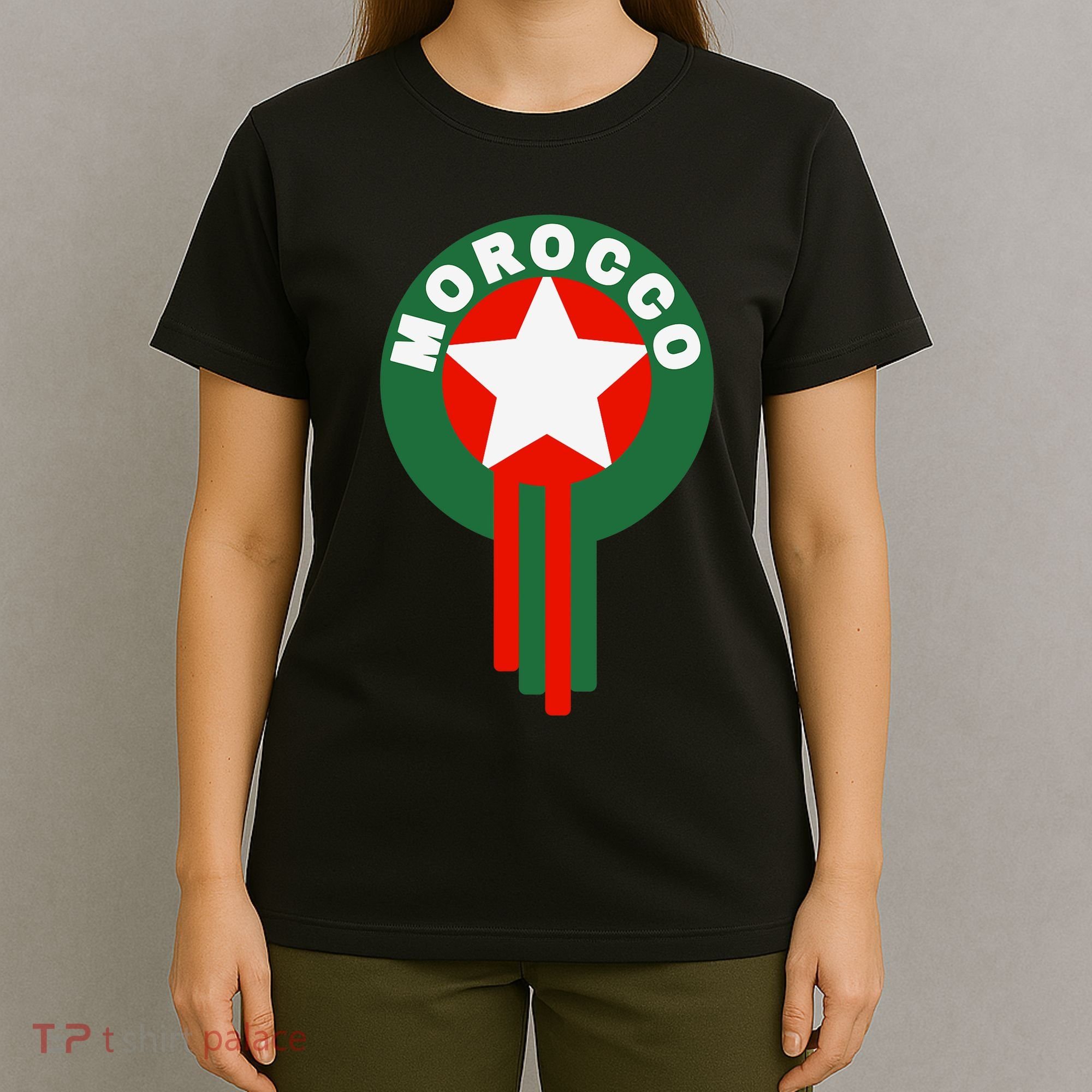 Morocco Soccer Jersey Gift Morocco Football Fans T-Shirt
