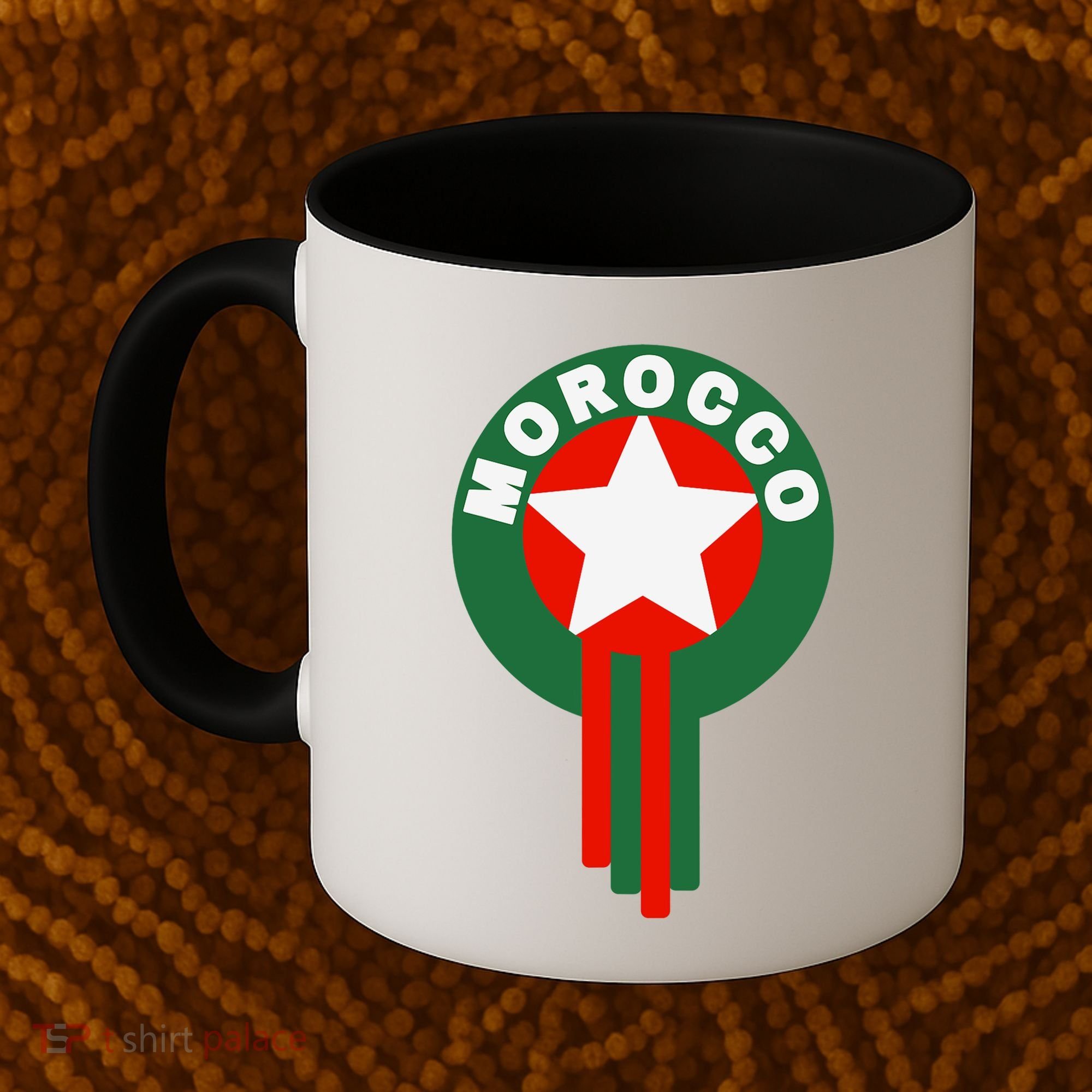 Morocco Soccer Jersey Gift Morocco Football Fans Coffee Mug