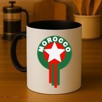 Morocco Soccer Jersey Gift Morocco Football Fans Coffee Mug thumb 4