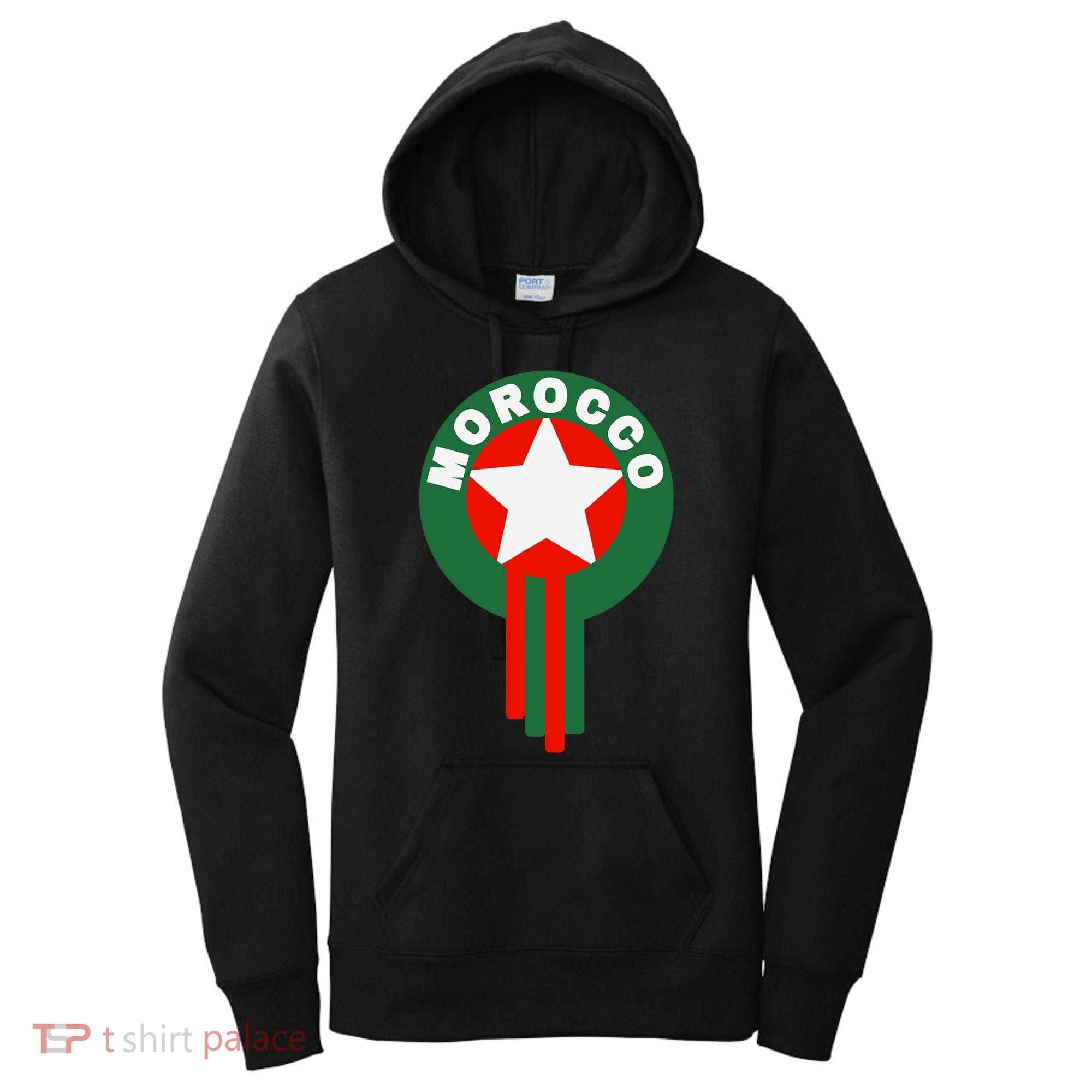 Morocco Soccer Jersey Gift Morocco Football Fans Women's Hoodie