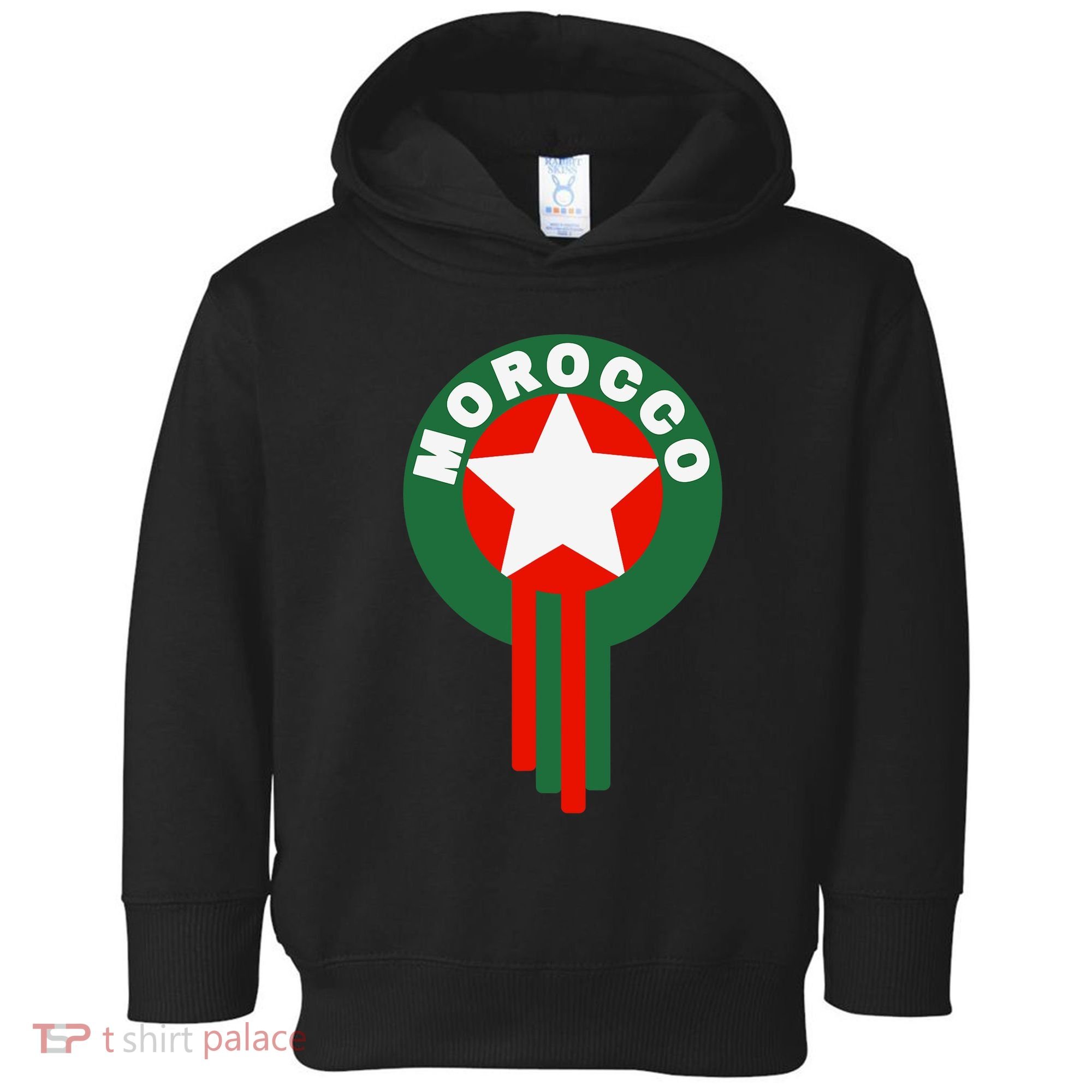 Morocco Soccer Jersey Gift Morocco Football Fans Toddler Hoodie