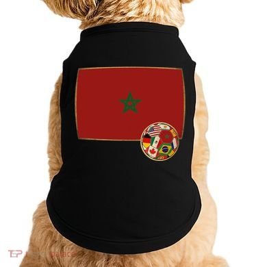 Morocco Soccer Jersey Morocco Flag Doggie Tank