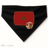 Morocco Soccer Jersey Morocco Flag USA-Made Doggie Bandana thumb 0