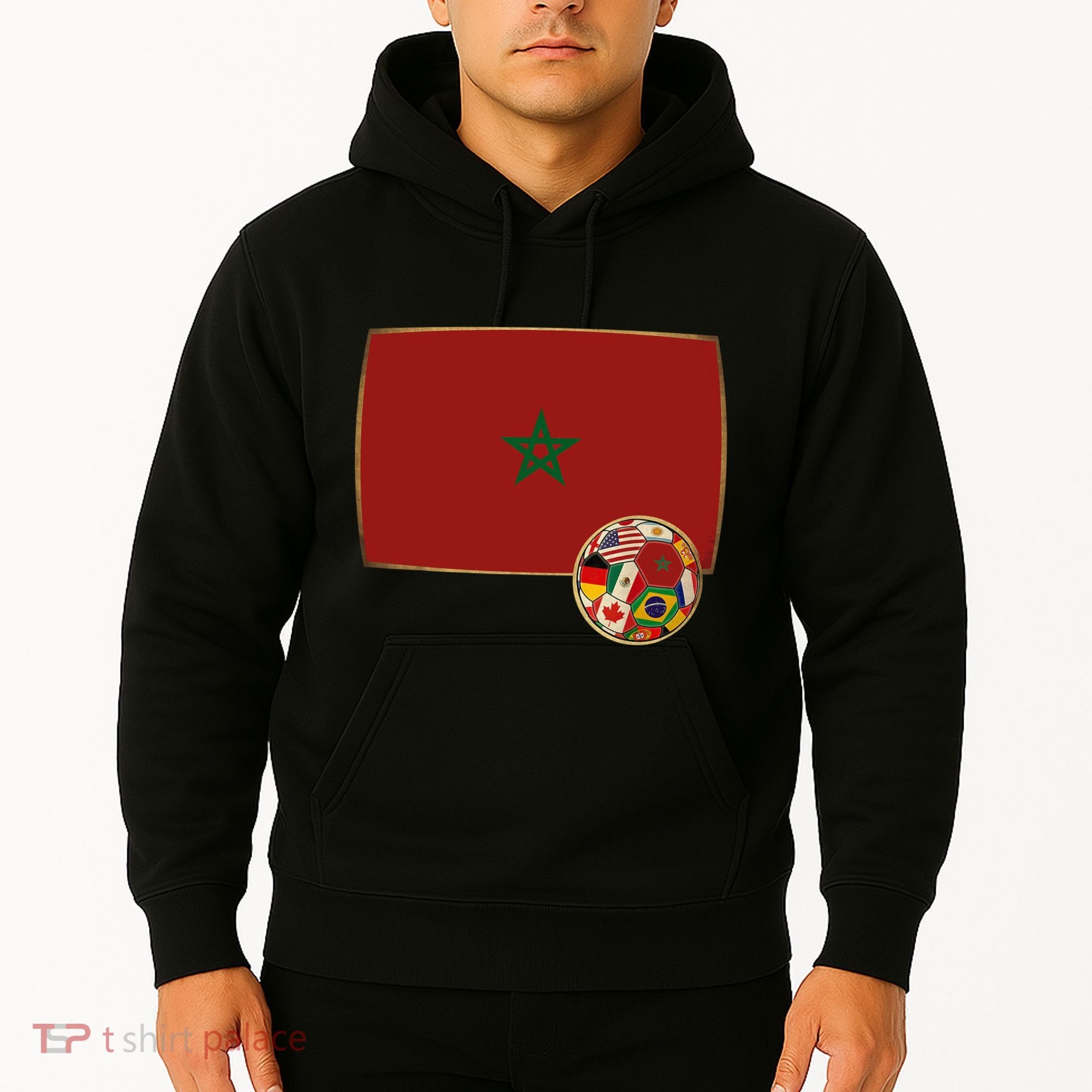 Morocco Soccer Jersey Morocco Flag Hoodie