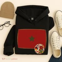 Morocco Soccer Jersey Morocco Flag Hoodie thumb 4