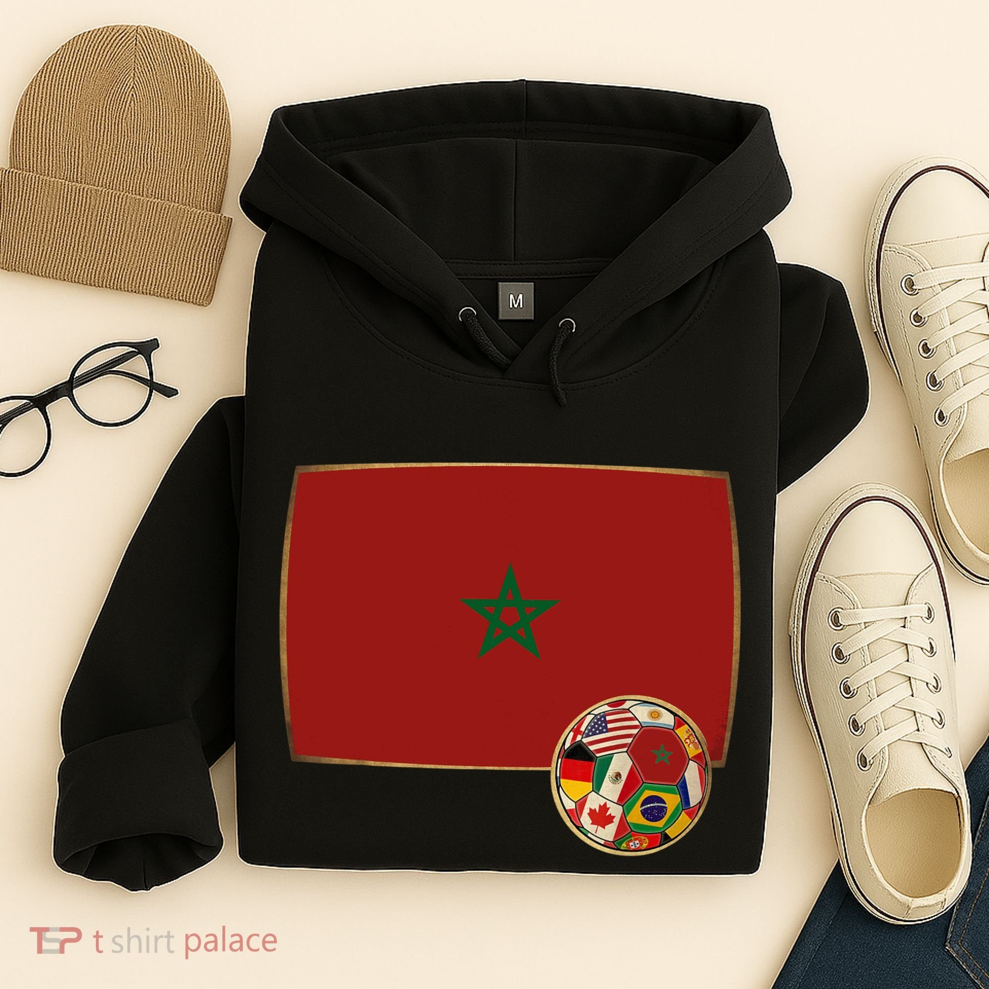 Morocco Soccer Jersey Morocco Flag Hoodie