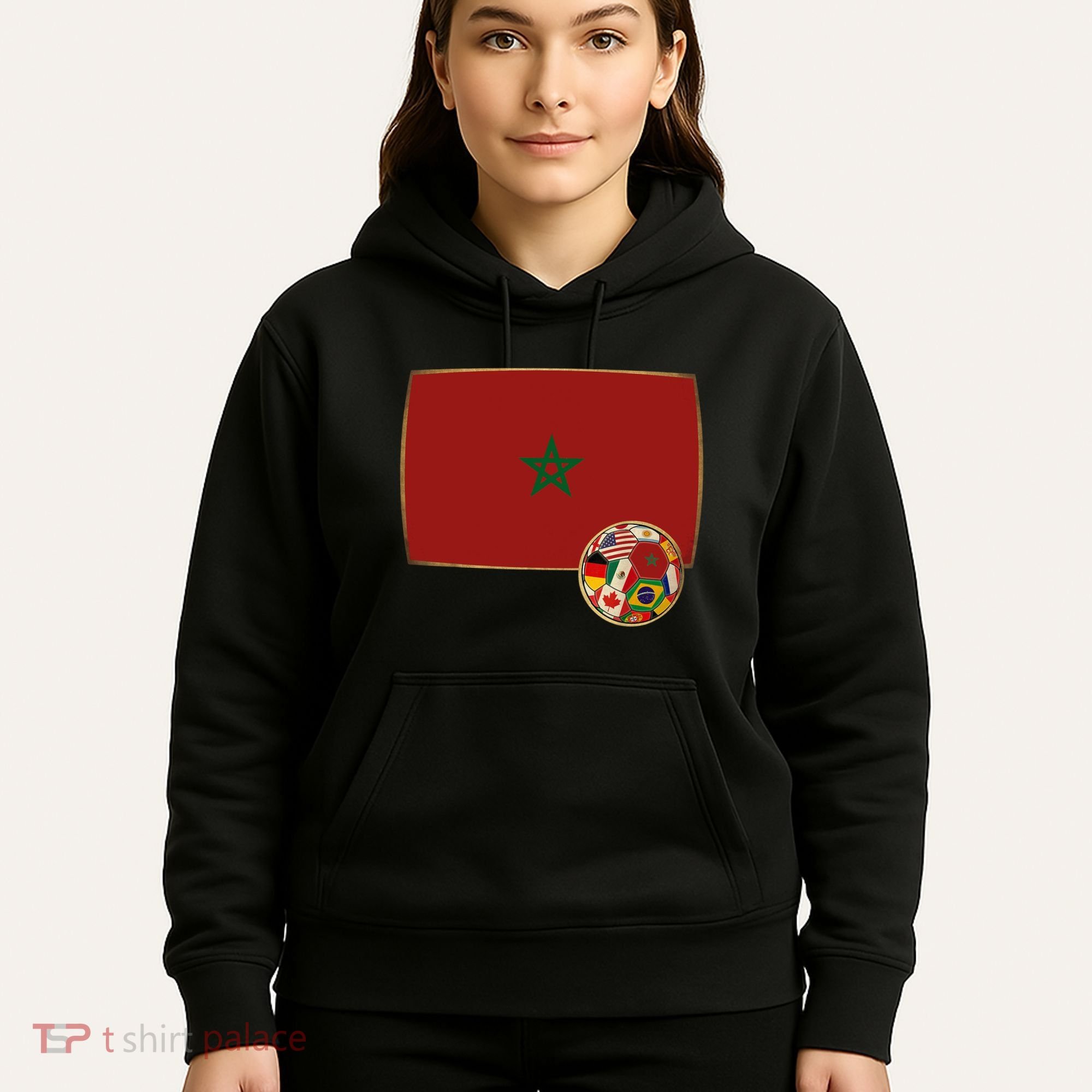 Morocco Soccer Jersey Morocco Flag Hoodie