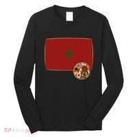 Morocco Soccer Jersey Morocco Flag Long Sleeve Shirt thumb 0