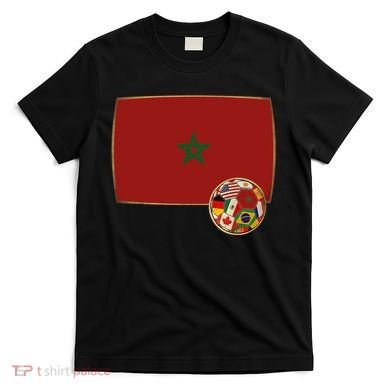 Morocco Soccer Jersey Morocco Flag T-Shirt