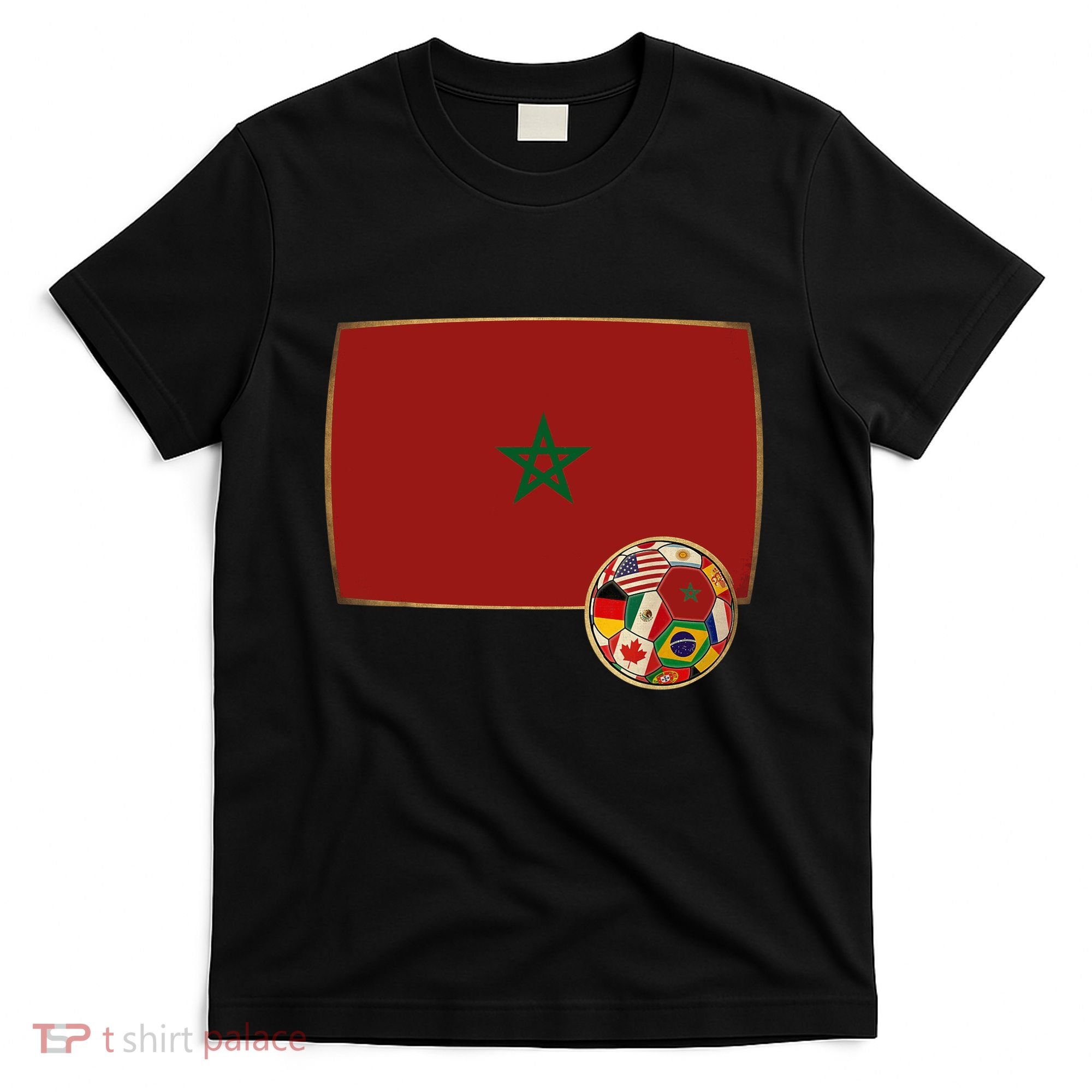 Morocco Soccer Jersey Morocco Flag T-Shirt