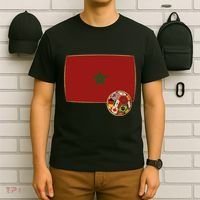 Morocco Soccer Jersey Morocco Flag T-Shirt thumb 6