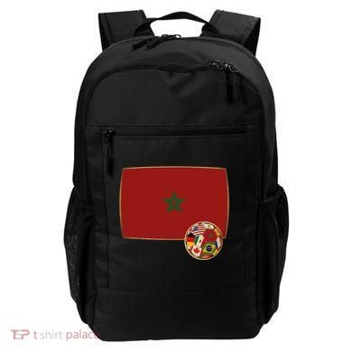 Morocco Soccer Jersey Morocco Flag Backpack