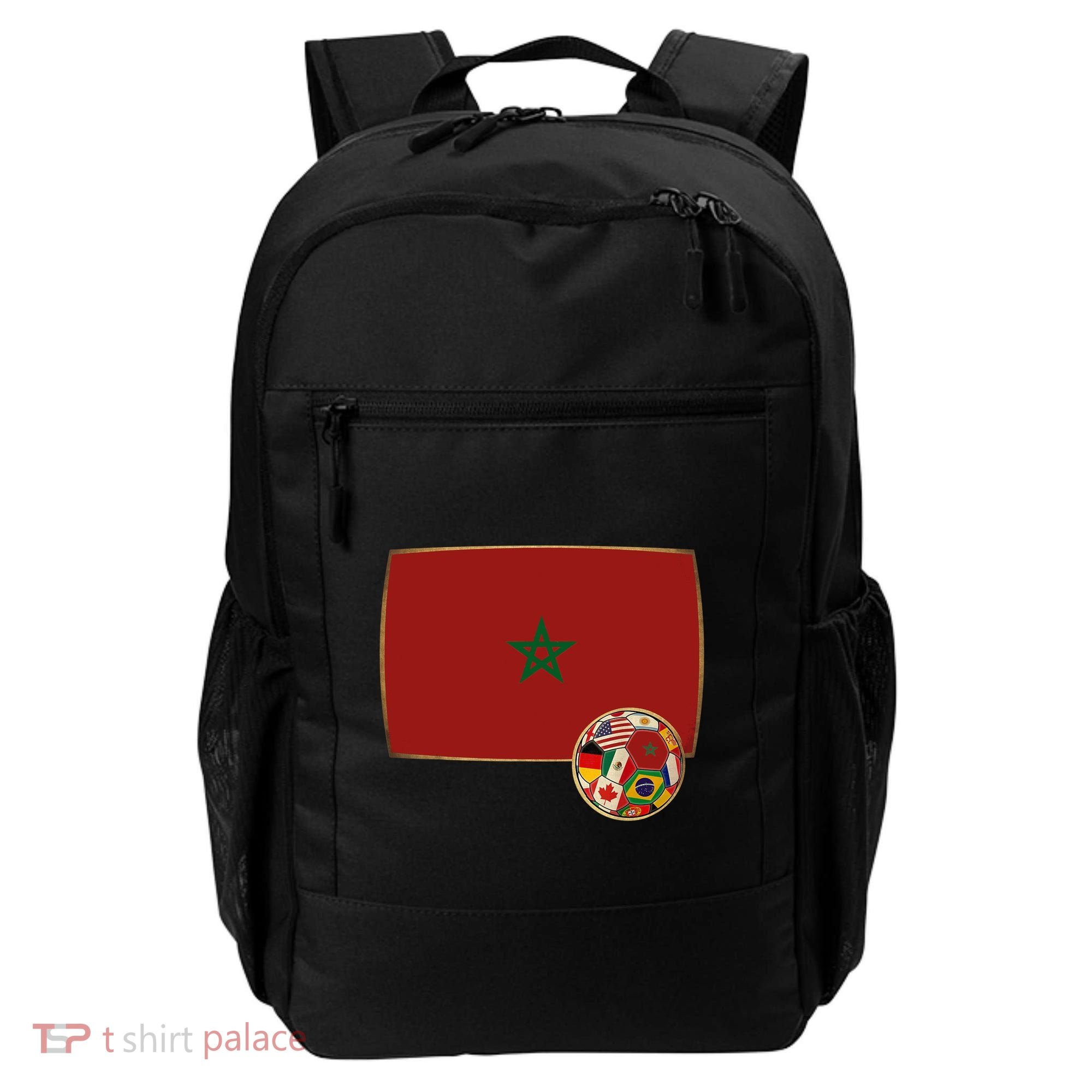 Morocco Soccer Jersey Morocco Flag Backpack