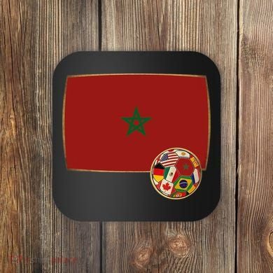 Morocco Soccer Jersey Morocco Flag Coaster