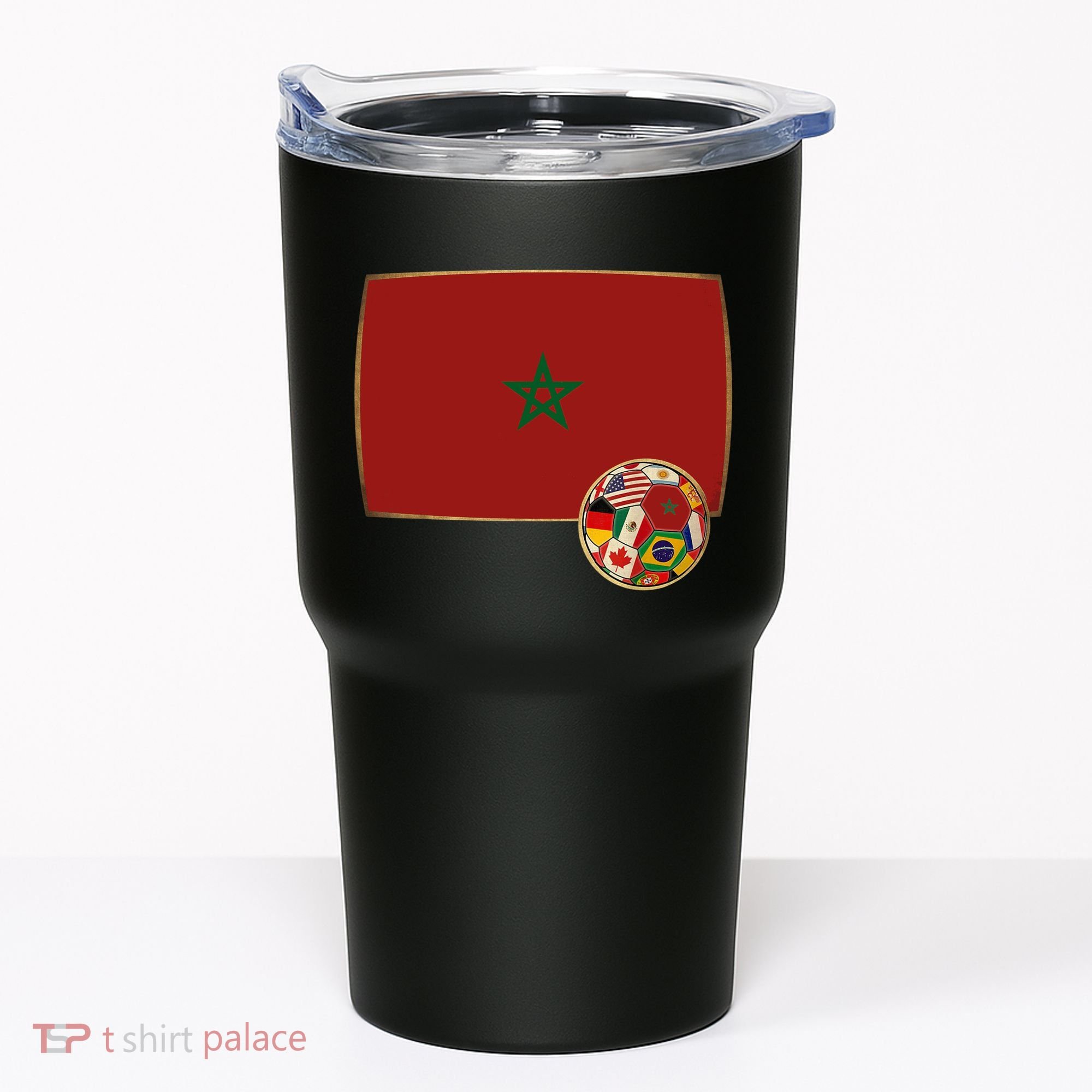 Morocco Soccer Jersey Morocco Flag Tumbler