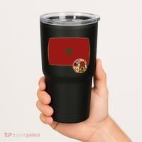 Morocco Soccer Jersey Morocco Flag Tumbler thumb 2