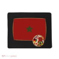 Morocco Soccer Jersey Morocco Flag Mousepad thumb 0