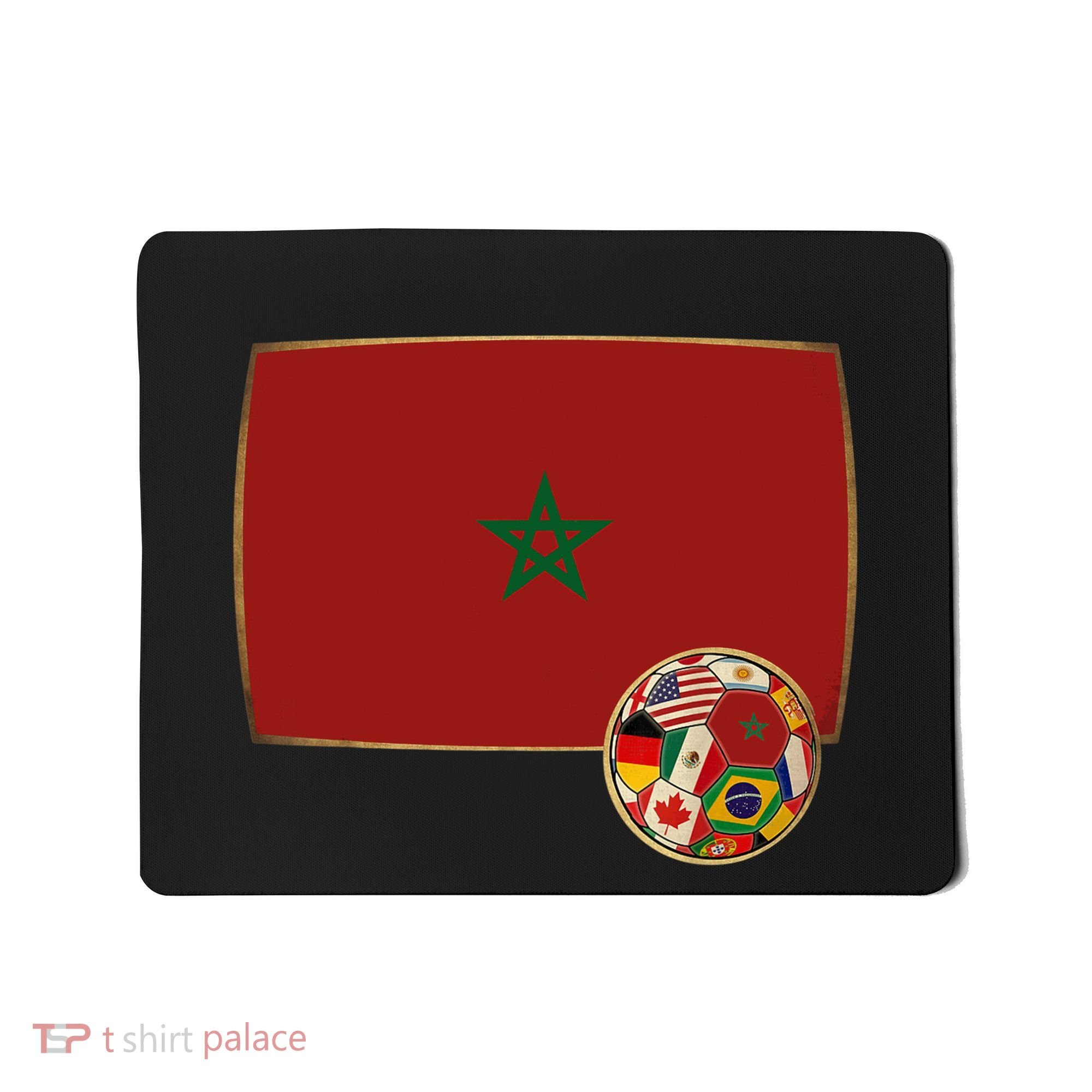 Morocco Soccer Jersey Morocco Flag Mousepad