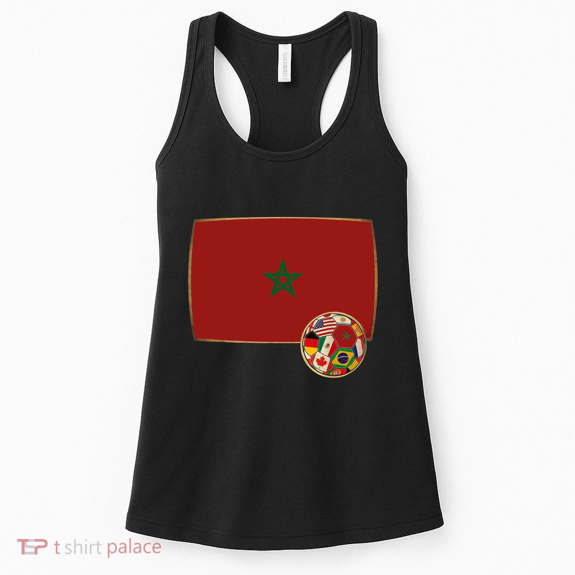 Morocco Soccer Jersey Morocco Flag Women's Tank Top