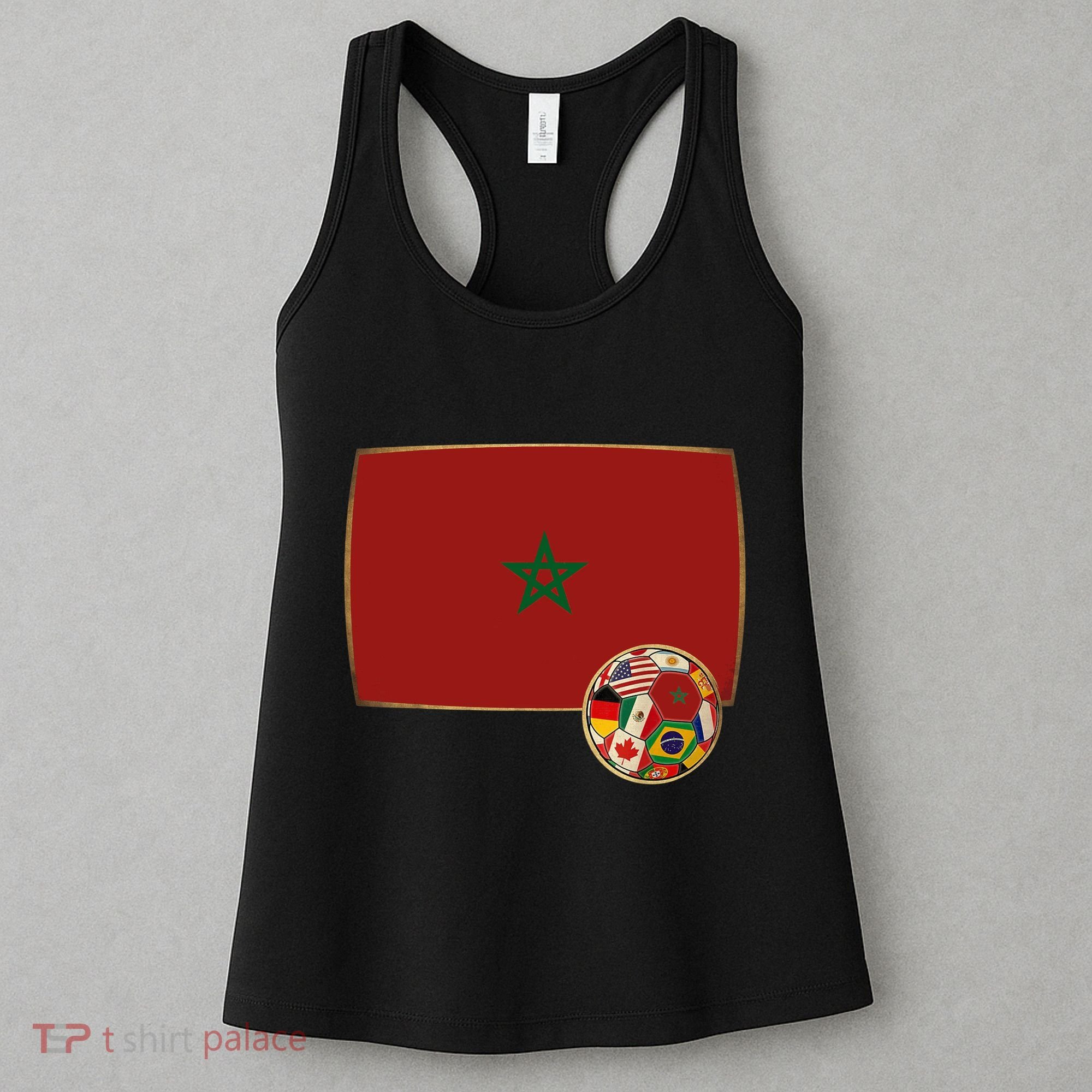 Morocco Soccer Jersey Morocco Flag Women's Tank Top